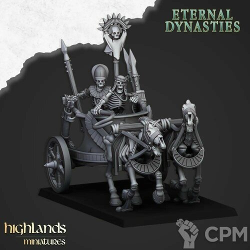 Warhammer Tomb Kings Royal Chariot 3/Цари Гробниц Королевская Колесница 3 warhammer fantasy tomb kings skull catapult набор фигурок для warhammer цари гробниц катапульта