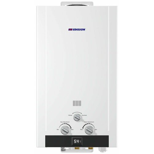 Проточный газовый водонагреватель Edisson H 20 DL белый 1725000₽