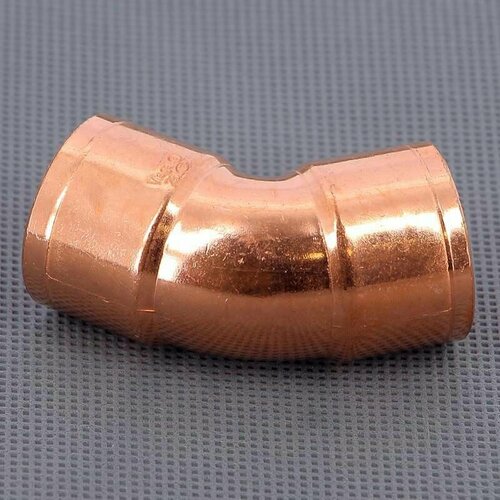 Отвод ВП 45 Sanha 5041 - 15 под пайку для медных труб 3шт 630₽