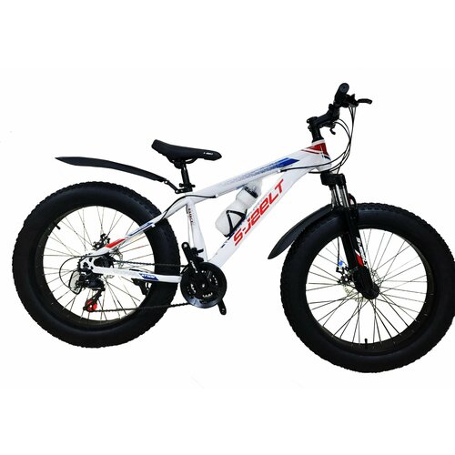 Велосипед Фэтбайк детский взрослый горный Sjeelt 24x 40 фетбайк бело-красный 2999900₽