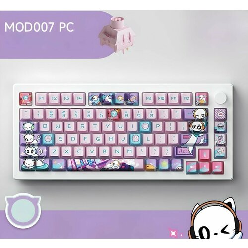Игровая механическая клавиатура Akko 7th Annivarsary MOD007PC розовые переключатели 1599000₽