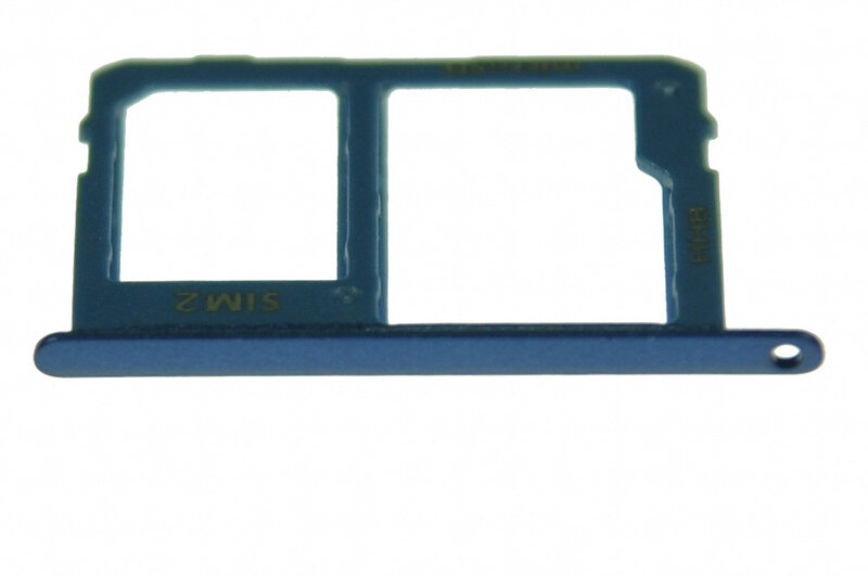 Держатель сим/карты памяти (Sim/Flash card holder) для Samsung A600/A605/J600 Sim2+Flash blue