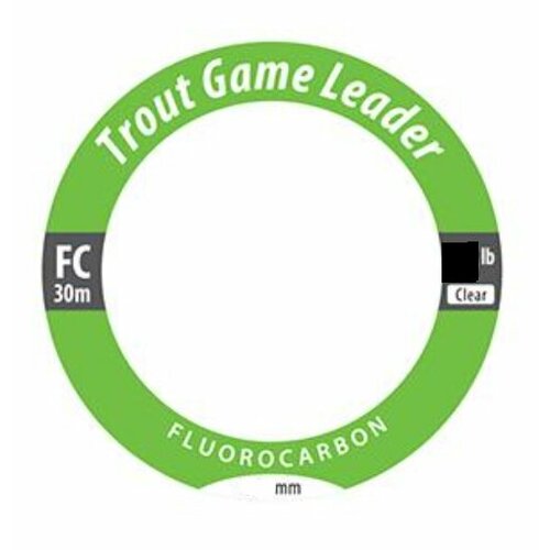 фото Trout fan, шок-лидер trout game leader fc, 30м, 12lb