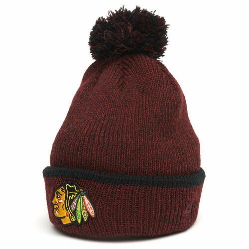 Шапка бини Atributika & Club, размер 55-58, красный шапка хк chicago blackhawks