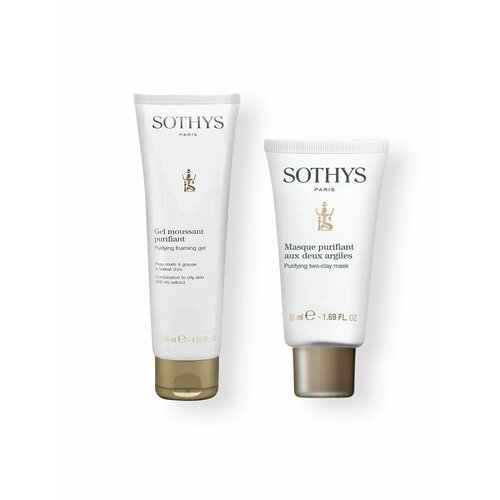 Sothys, Bundle Anti-acne Профилактика воспалений кожи гель пенка очищающая sothys purifying foaming gel retail 125 мл