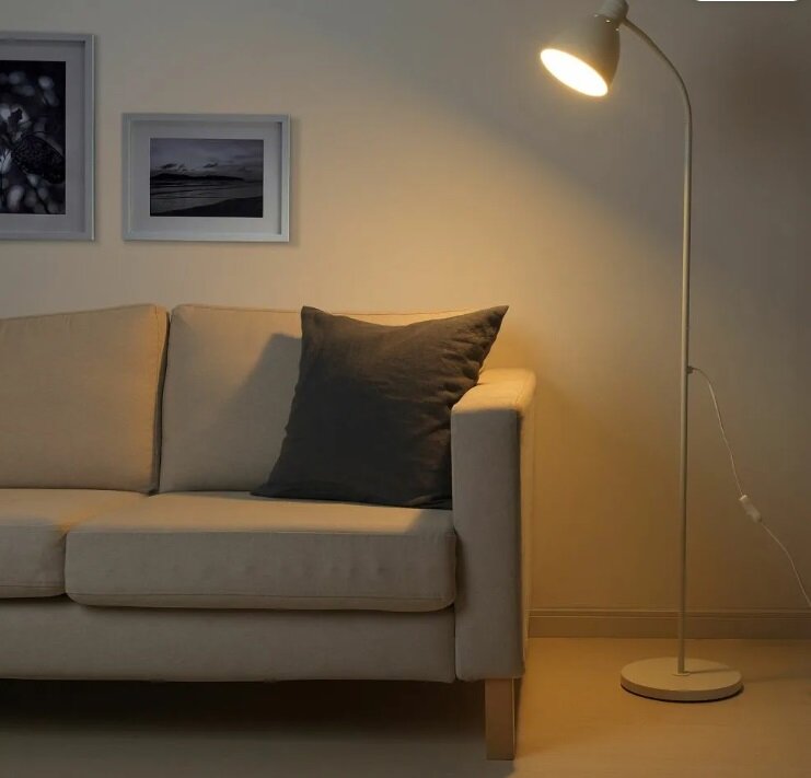 Картинки Торшер напольный светильник Ikea Lersta Икеа Лерста, белый