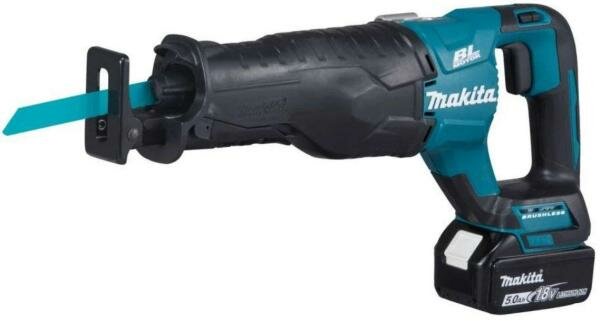 Ножовка MAKITA DJR187RTE 18В. 2х5АчLi-ion. 0-3000об\\\\м. ход-32мм. рез-255мм