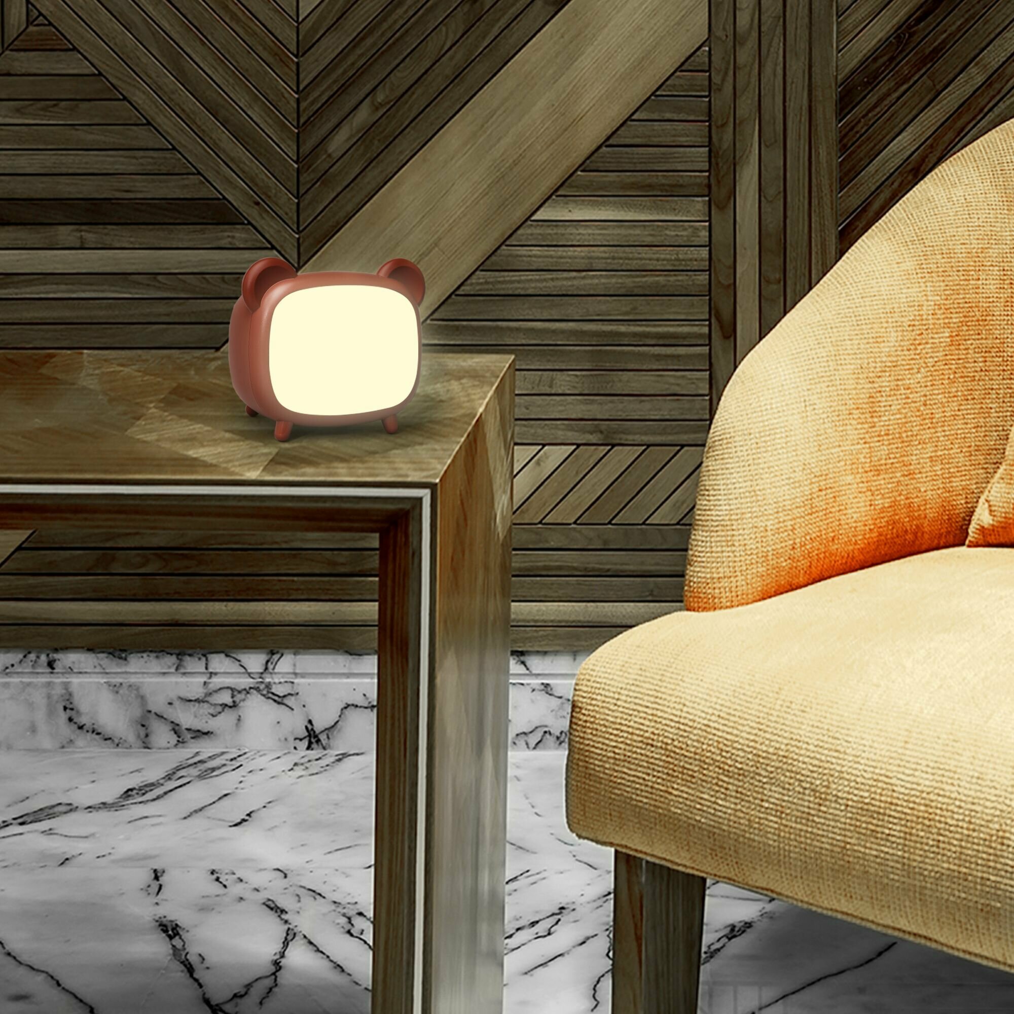 Обзор: Ночник детский Теле-Мишка, настольный, аккумуляторный, сенсорное управление