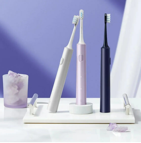 Электрическая зубная щетка Xiaomi Mijia Sonic Electric Toothbrush T302 , серебристая