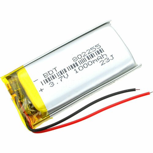 Аккумулятор 3.7V 1.0Ah Li-Po 802255