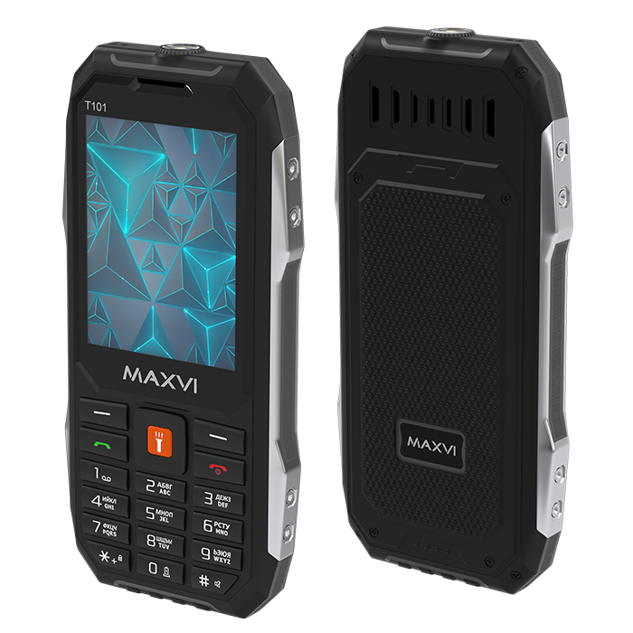 Телефон Maxvi T101 черный