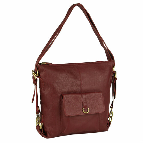 фото Рюкзак bufalo, фактура гладкая, бордовый