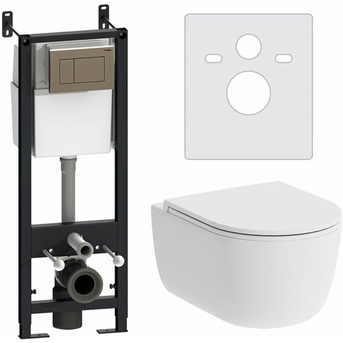 Комплект Damixa Sirius DX86 IS101511700 кнопка смыва хром 75827₽