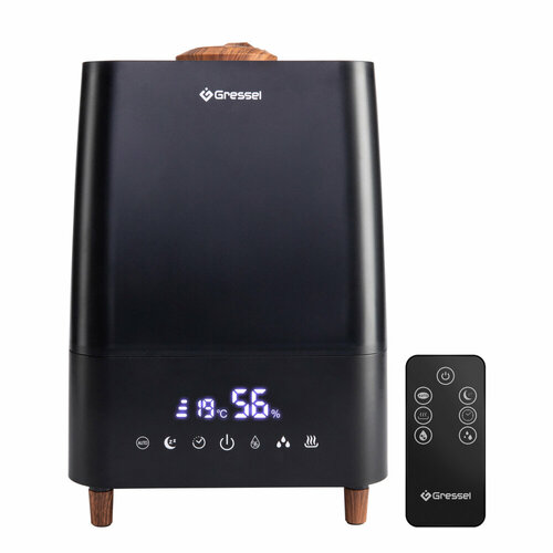 Увлажнитель воздуха для дома Gressel GRU-5002 ультразвуковой с пультом фильтрами очистки воды и воздуха 53л аромадиффузор 491500₽