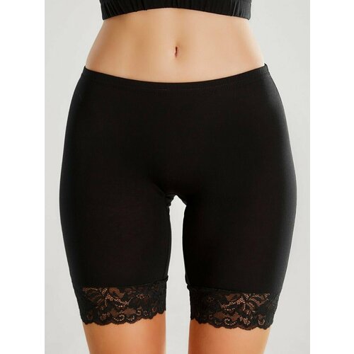 фото Трусы senso трикотажные женские панталоны с высокой посадкой "size plus", размер 52, черный