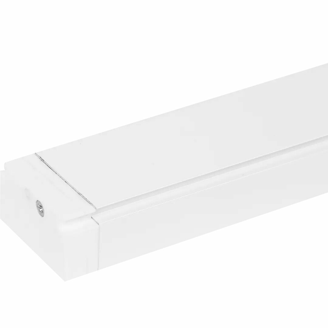 Карниз для вертикальных жалюзи тип открывания - к механизму 140 см металл цвет белый