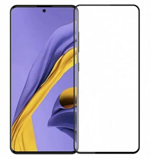 Противоударное закаленное защитное 3D стекло на Samsung Galaxy A71/Note 10 Lite/S10 Lite / Самсунг А71 на весь экран