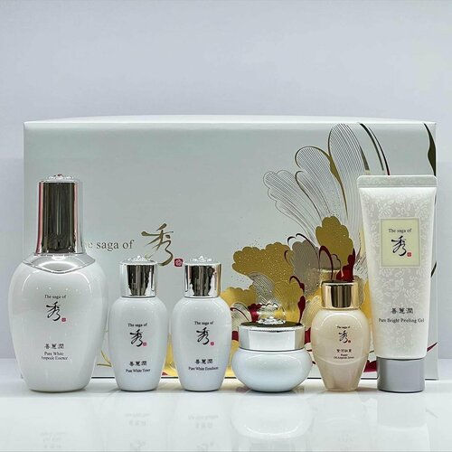 Набор уходовой косметики The Saga of Xiu Sunhyeyun Pure White Ampoule Essence Set