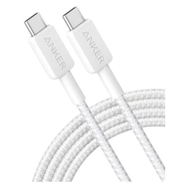 Кабель Anker PowerLine 322 USB-C to USB-C 180 см. White белый A81F6H21