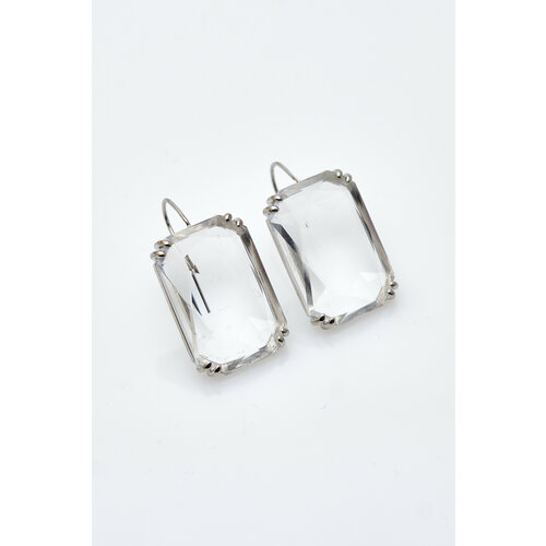 Серьги, серебристый/белый