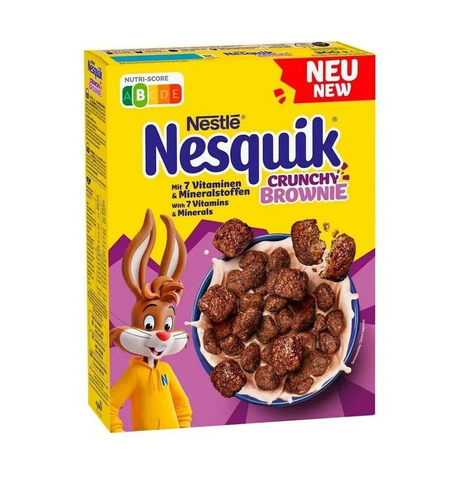 Nestle Nesquik Crunchy Brownie сухой завтрак 300 гр