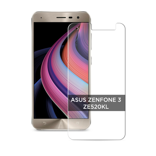 Противоударное защитное стекло на Asus Zenfone 3 ZE520KL / Асус Зенфон 3 ZE520KL без рамки