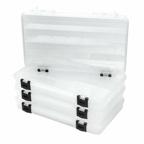 Коробка Plano Prolatch Stowaway 3700 4-Pack 4-24 отсека коробка plano bait jar organizer stowaway 3700