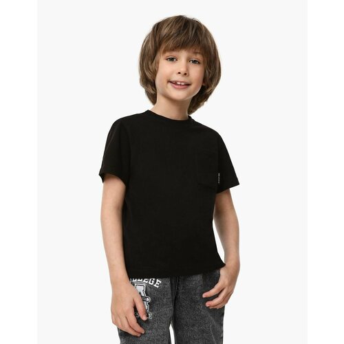 фото Футболка gloria jeans, размер 5-6л/116 (30), черный