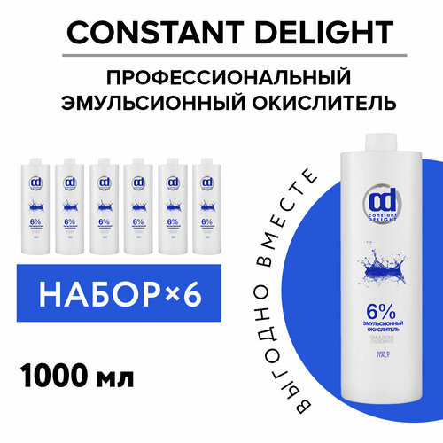 Окислитель 6 % CONSTANT DELIGHT эмульсионный 1000 мл - 6 шт constant delight emulsione ossidante констант делайт эмульсионный окислитель 1 5% 1000 мл