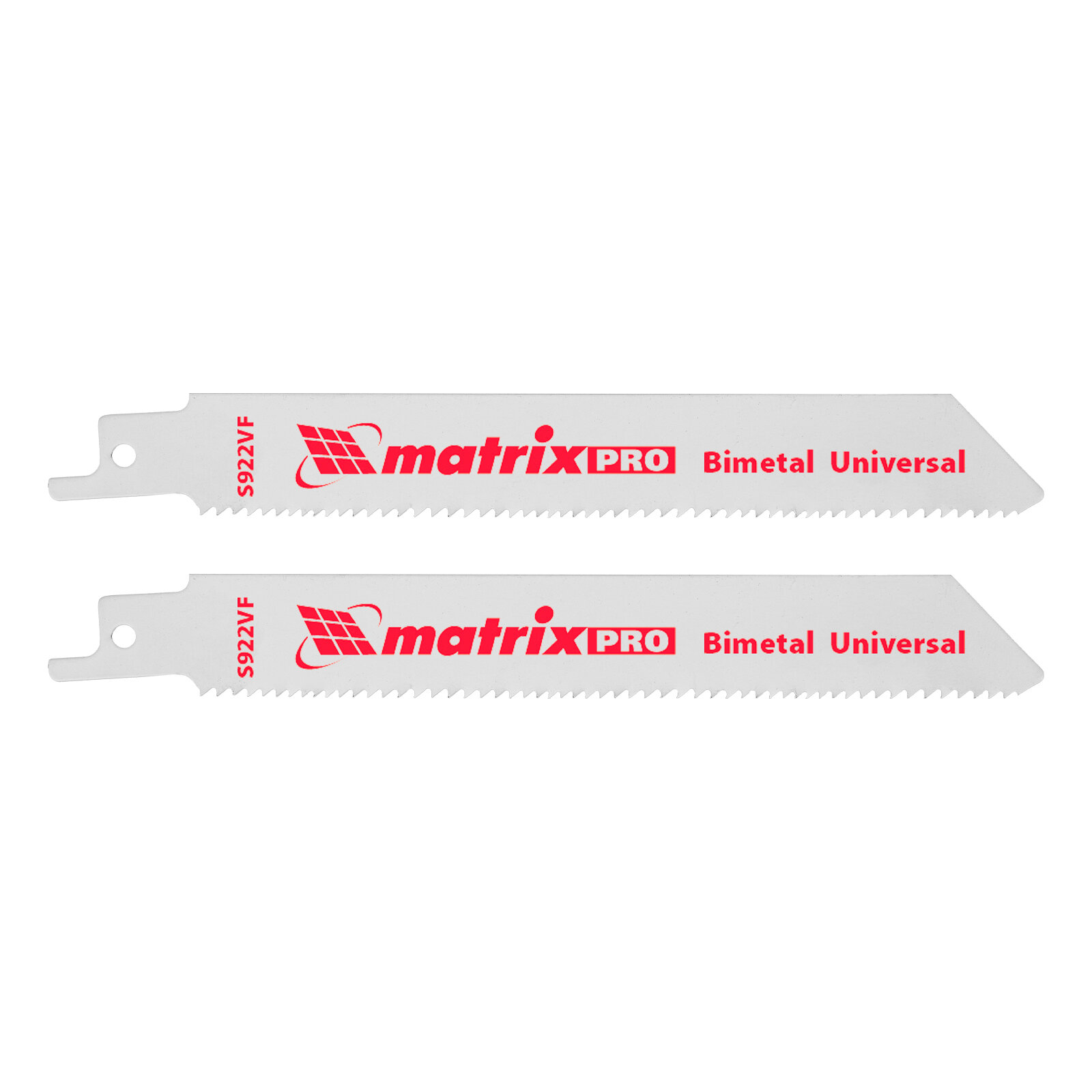 Полотна универсальные для сабельной пилы S922VF, 125/1.8-2.5 мм, Bimetal, 2 шт, Pro Matrix