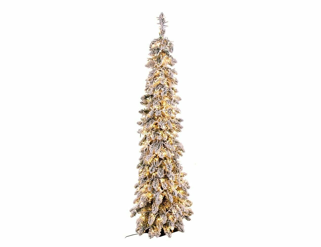 Искусственная ель с лампочками снежные альпы, хвоя ПВХ, 1320 тёплых белых мини LED-огней, 183 см, A Perfect Christmas 31SAP183CL
