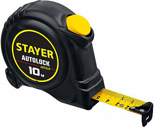 Рулетка "Stayer" AutoLock 10м/25мм с автостопом