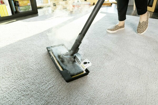 Пароочиститель Karcher SC 3 EasyFix Plus*EU 1.513-661.0 для дома, двухступенчатый регулятор расхода пара на рукоятке, паровой шланг с пистолетом 2.2 м, белый