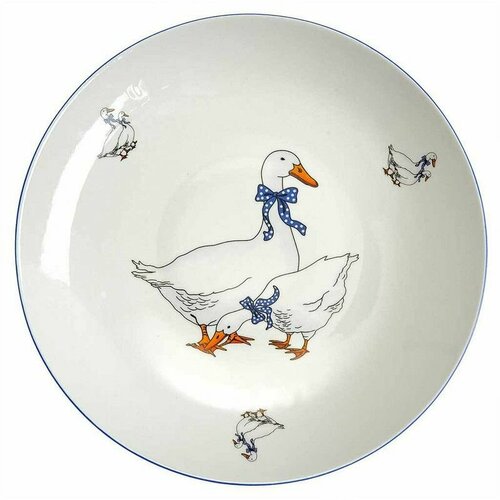 Сухарница фарфоровая 270 мм Добруш Гуси 697₽