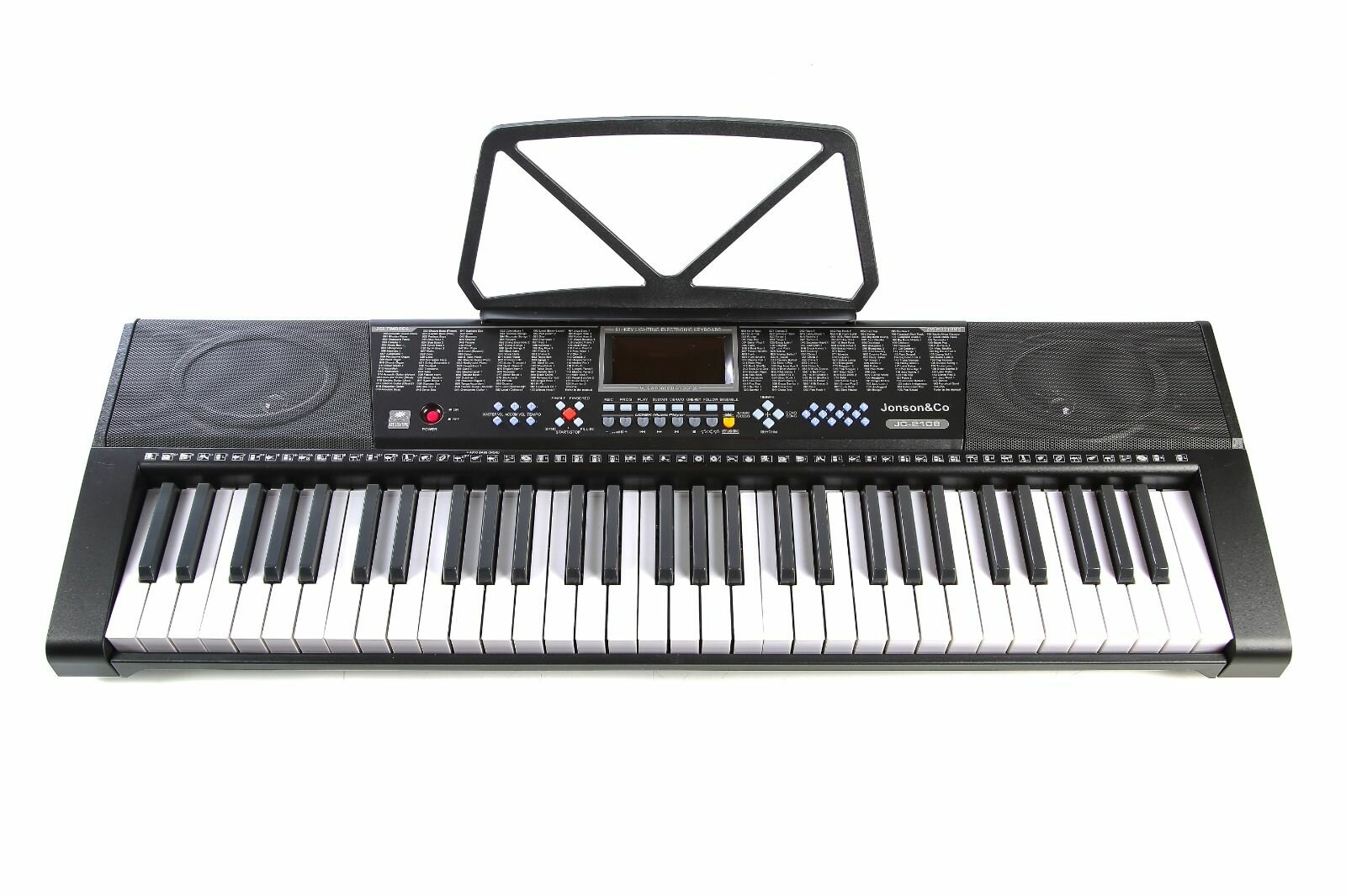 Синтезатор Jonson&Co JC-2108 61 клавиша, функция обучения, запись, сустейн, демо
