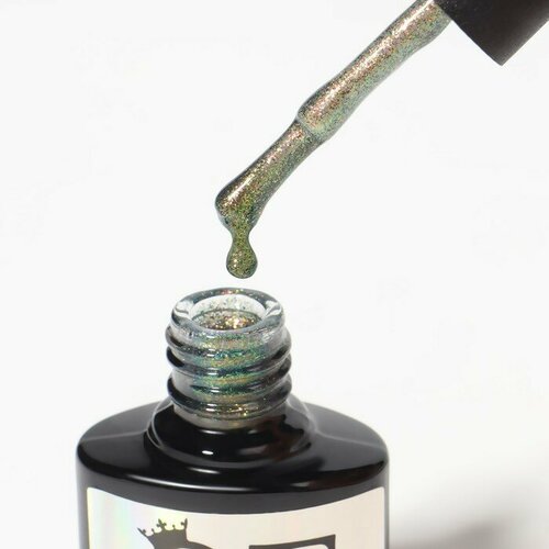 Гель лак для ногтей, «Chameleon», 3-х фазный, 8мл, LED/UV, цвет тёмно-зелёный/персиковый(02) (комплект из 6 шт)