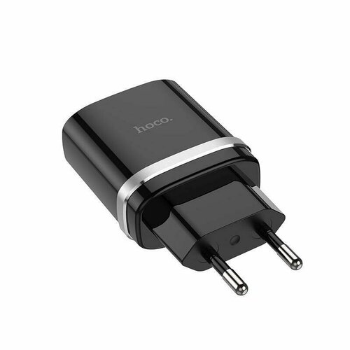 Сетевое зарядное устройство USB Hoco C12Q (3A/QС3.0) <черный> сетевое зарядное устройство hoco c12q qc3 0 3a белый