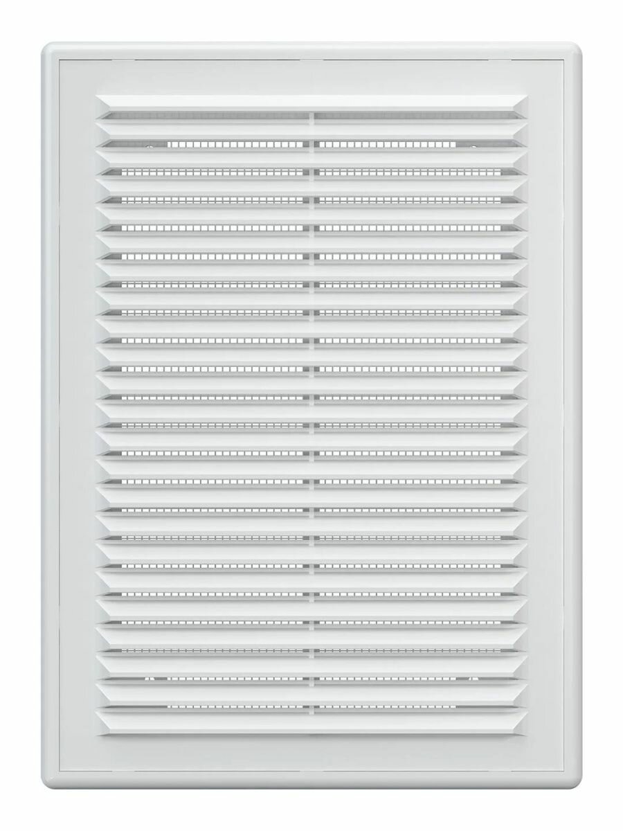 Накладная вентиляционная решетка с москитной сеткой AURAMAX A1825, белый