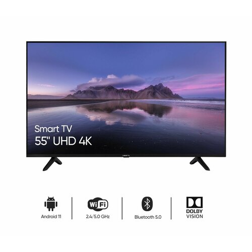 Телевизор VESTA V55MU8500 55 4K SmartTV UHD HDR 10 BT 50 Wi-Fi 24 ГГц черный 3813900₽
