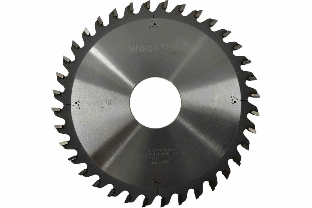 Woodtec Пила подрезная коническая ф180x45x4,7-5,9 z36 ВИ 337386