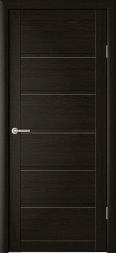 Межкомнатная дверь (комплект) Albero Вена Эко-Шпон / Темный кипарис / Глухое 60х200