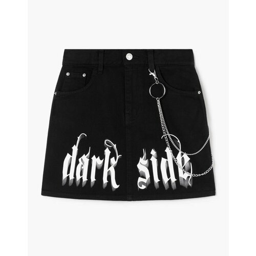 фото Юбка gloria jeans, размер 14-16л/164-170, черный