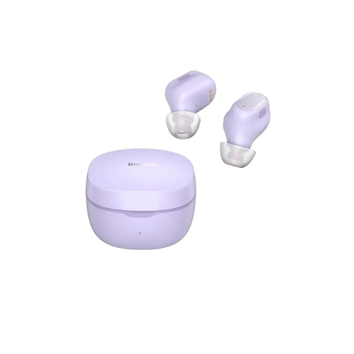 наушники tws baseus encok true wireless earphones w04 белый Беспроводные наушники Baseus Encok True WM01 фиолетовый NGTW370005