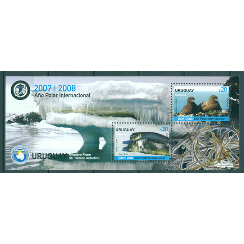 Почтовые марки Уругвай 2008г. Международный полярный год Птицы MNH