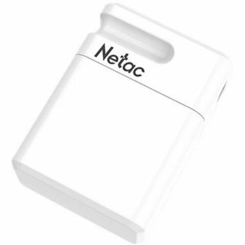 Память Flash USB 128 Gb Netac U116 (NT03U116N-128G-30WH), USB3.0, миниатюрная пластиковая белая память flash usb 128 gb netac us2 nt03us2n 128g 32sl usb3 2 solid state flash drive up to 530mb 450mb s