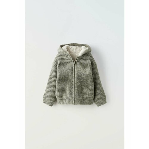 Кардиган Zara, размер 116, серый кардиган для девочки zara cable knit красный