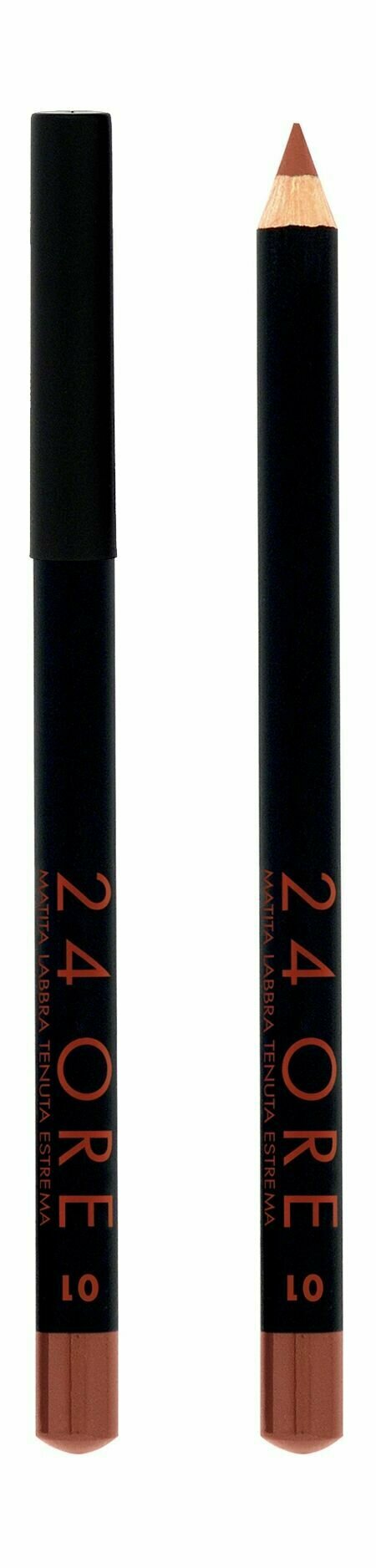 DEBORAH MILANO Карандаш для губ стойкий 24 Ore Long Lasting Lip Pencil, 1,5 г, 01 Нюд бежевый