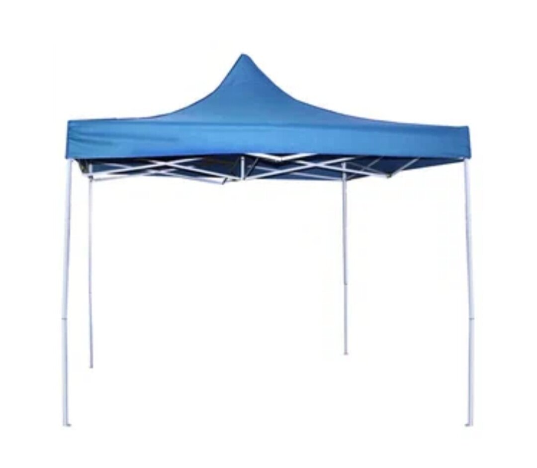 Тент-крыша на шатёр гармошка 2.9*2.9 м синий без каркаса