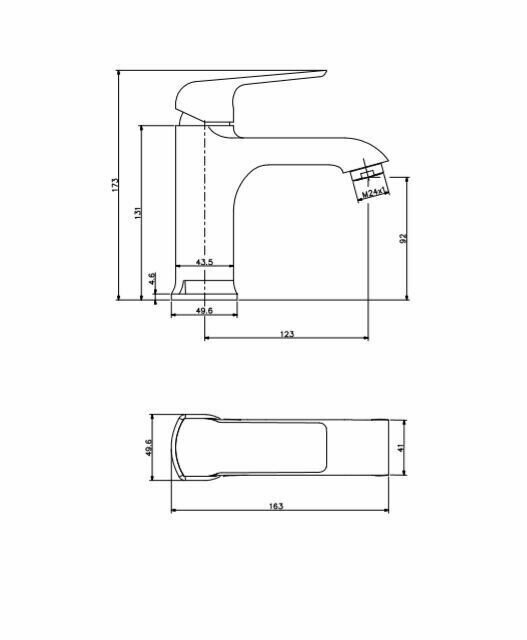 Смеситель Esco Parma PА 26 для раковины Esko - фото №6