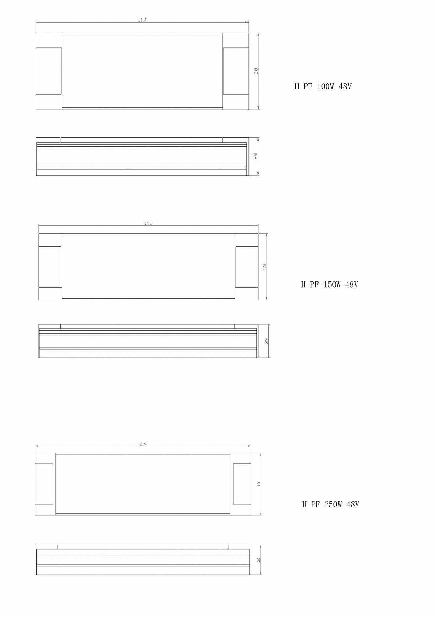 Блок питания 48V 150W 3.125А для светодиодных лент Arte Lamp PRO A481305 - фото №3